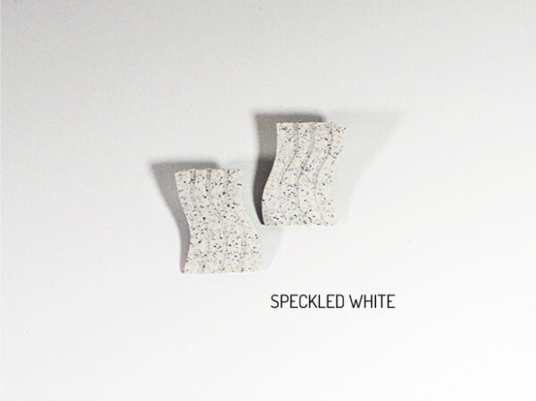 Fio Earrings - Speckled White