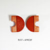 Minimus Earrings - Rust and Apricot