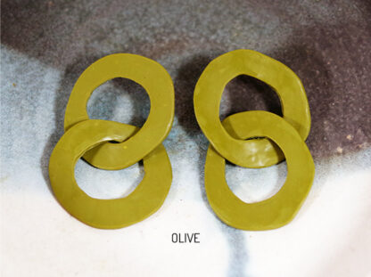 Orbis Earrings - Olive