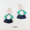 Dow earrings in viridian