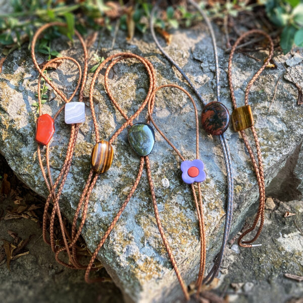 Bolo Tie - Natural Stone