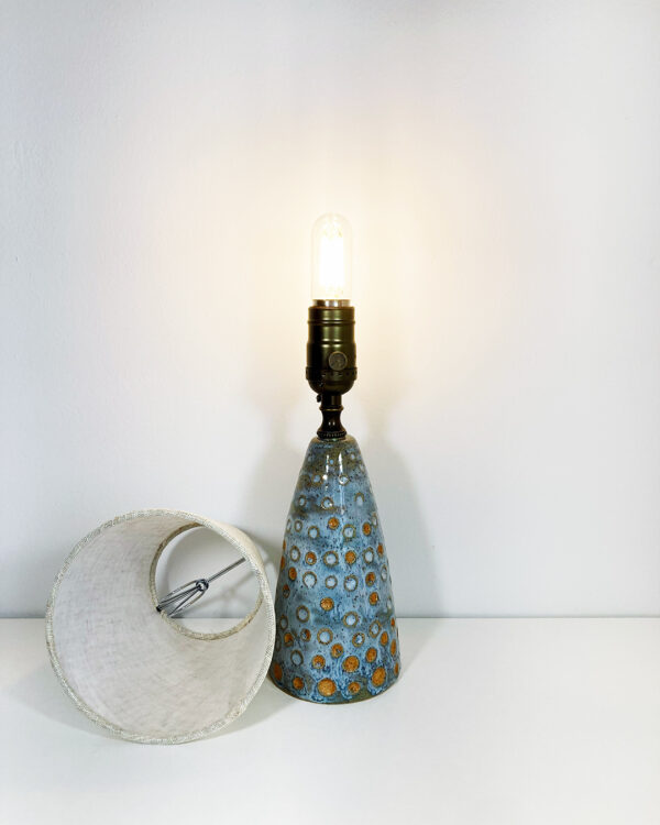 Crater Lamp — Handmade Stoneware Table Lamp